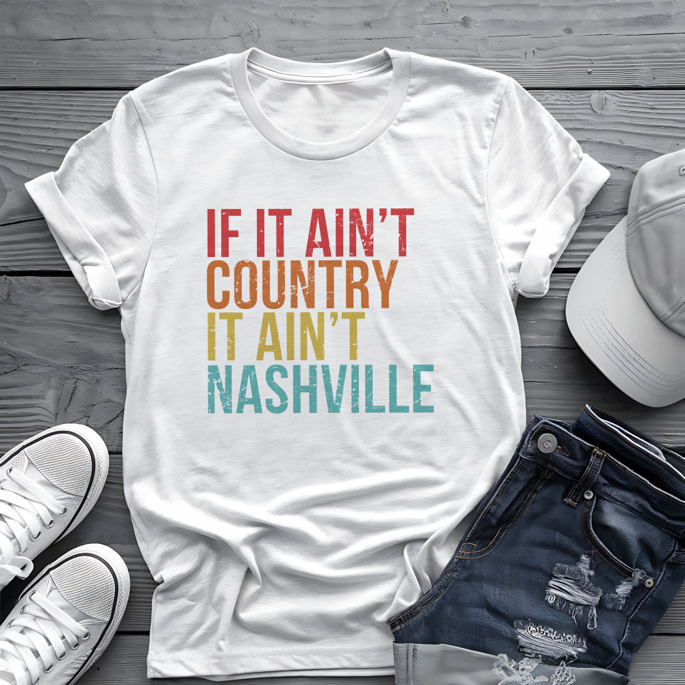 Retro Nashville Tee πΆ Funny Country Music Shirt