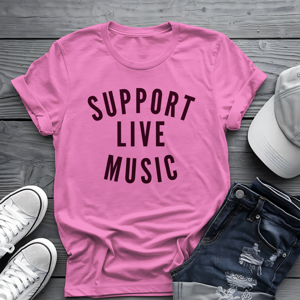 Support Live Music Tee πΆ Concert Lover Shirt - Music Advocate Gift