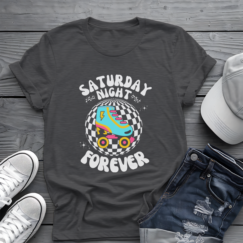 Saturday Night Tee πΊ Retro Roller Skate Shirt
