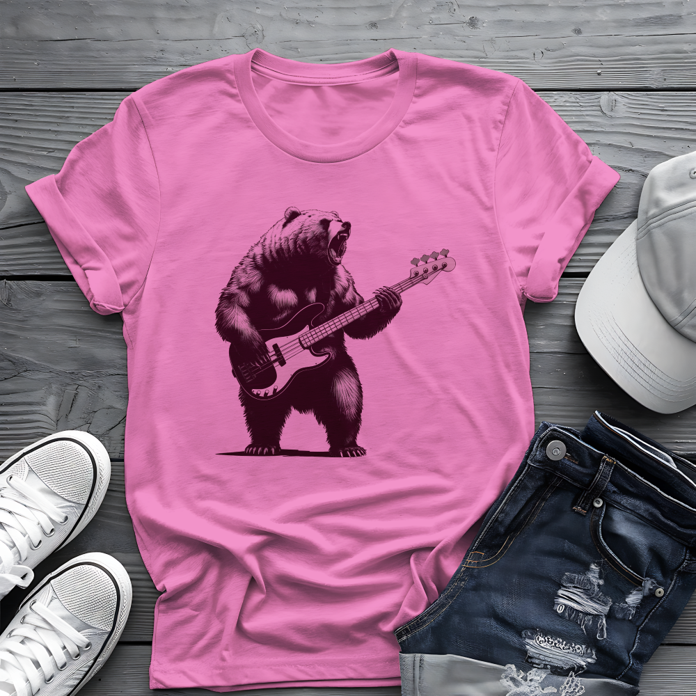 Bass Grizzly Bear Tee π» Funny Music Shirt