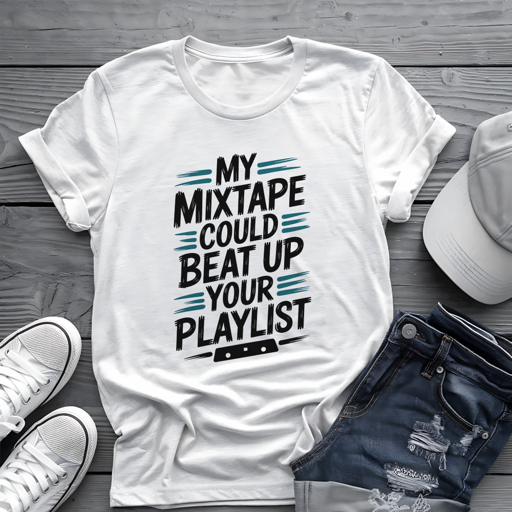 Mixtape Beats Playlist Tee πΌ Funny Retro Music Shirt