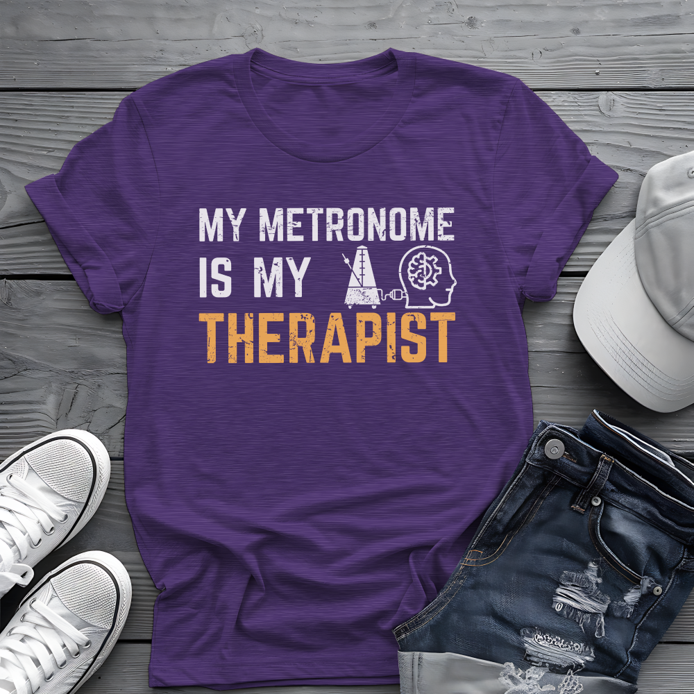 Metronome Therapist Tee πΆ Funny Musician Shirt - Music Humor Gift