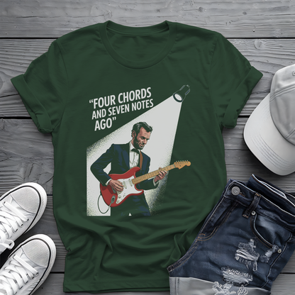 Lincoln Guitar Tee 🎸 Funny Patriot Music Shirt - 4th of July