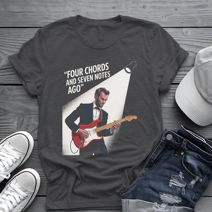 Lincoln Guitar Tee 🎸 Funny Patriot Music Shirt - 4th of July