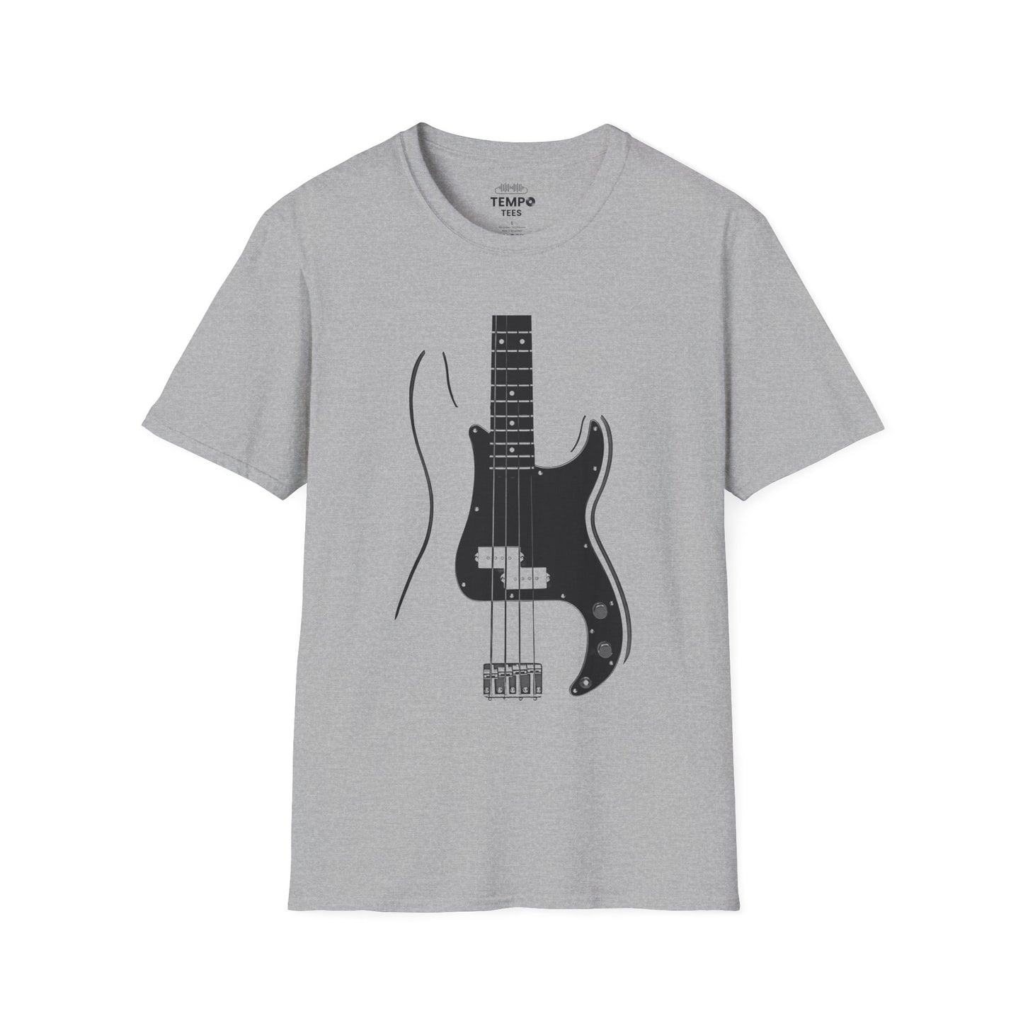 Minimalist Bass Tee 🎸 Clean Music Shirt - Bass Player Gift