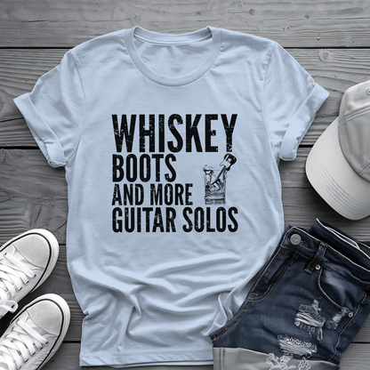Whiskey Boots Guitar Tee 🥃🎸 Funny Country Music Shirt