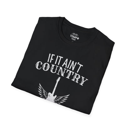 Country Nashville Tee 🎸 Wings Funny Music City Shirt