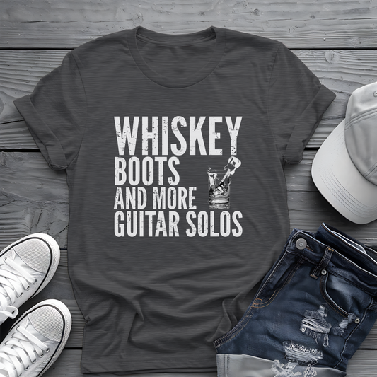 Whiskey Boots Guitar Tee 🥃🎸 Funny Country Music Shirt