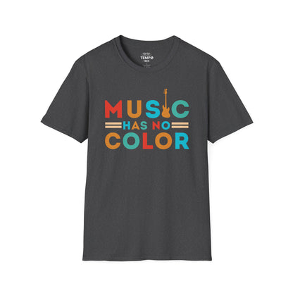 Music Has No Color Bass Tee 🎷 Unity Music Shirt - Equality Gift