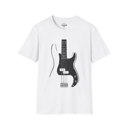 Minimalist Bass Tee 🎸 Clean Music Shirt - Bass Player Gift