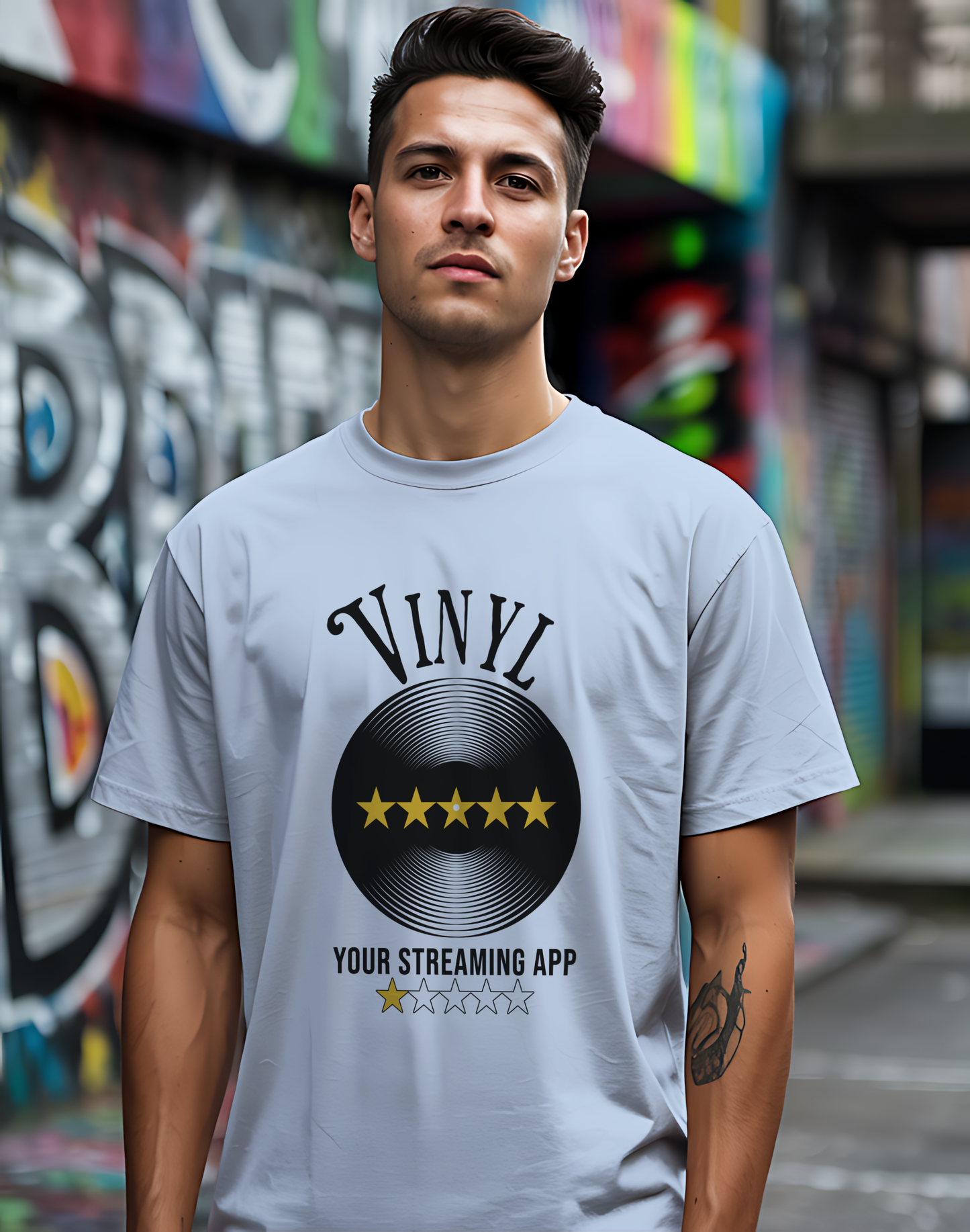Vinyl vs. Streaming Tee 💿 Funny Music Lover Shirt