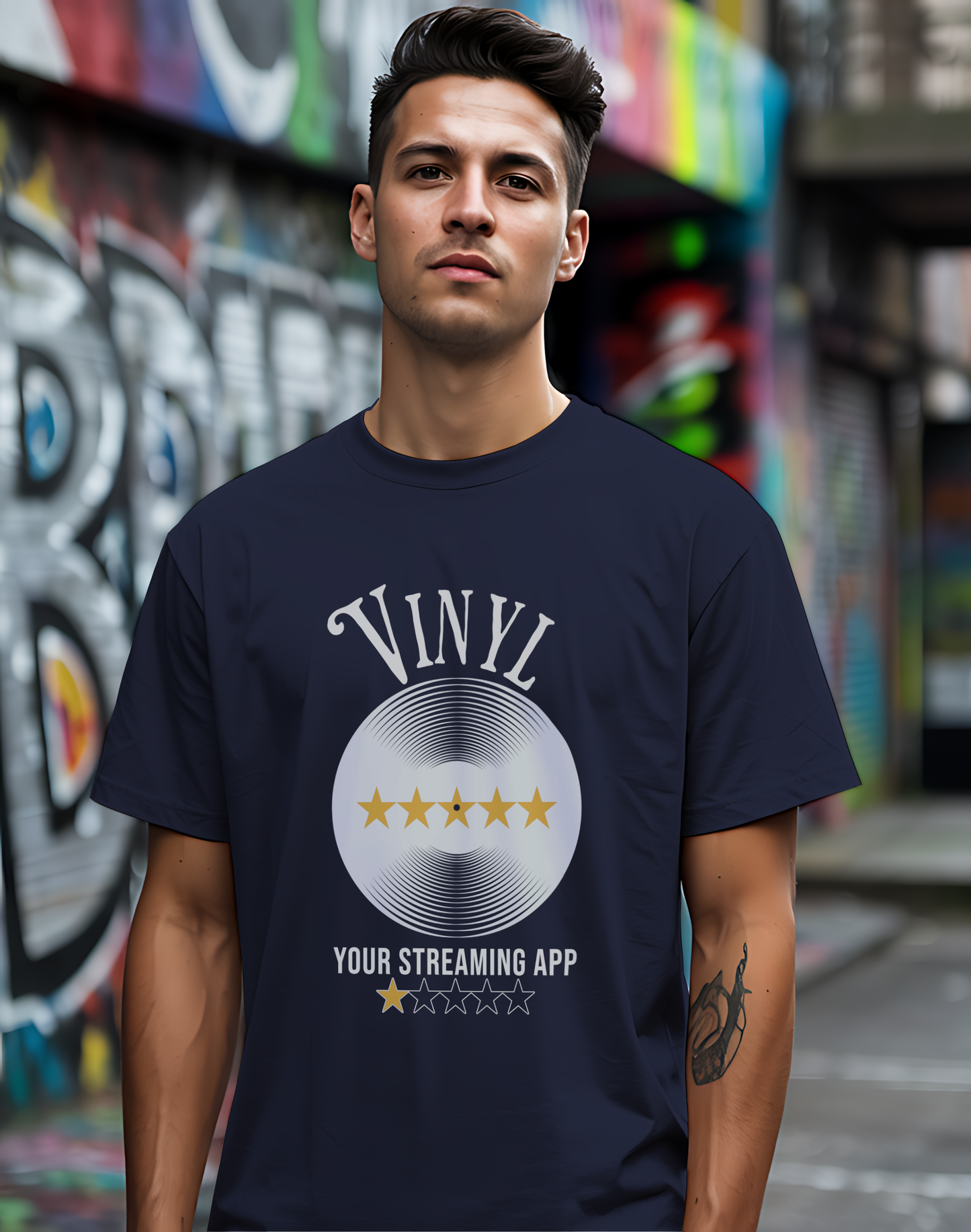 Vinyl vs. Streaming Tee 💿 Funny Music Lover Shirt