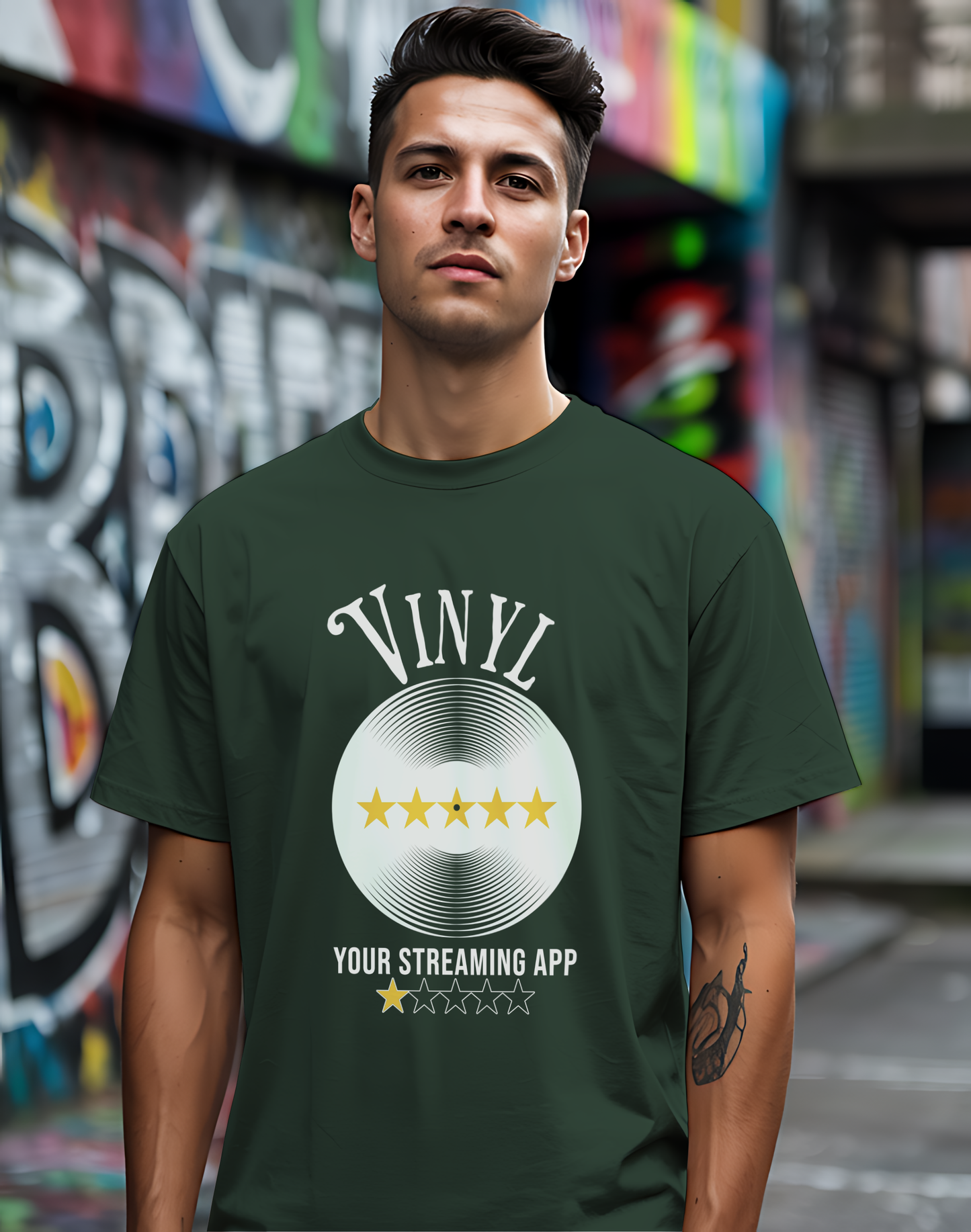Vinyl vs. Streaming Tee 💿 Funny Music Lover Shirt