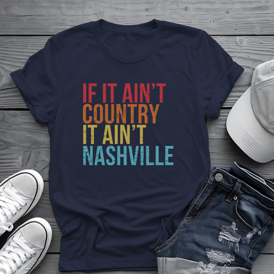 Retro Nashville Tee 🎶 Funny Country Music Shirt
