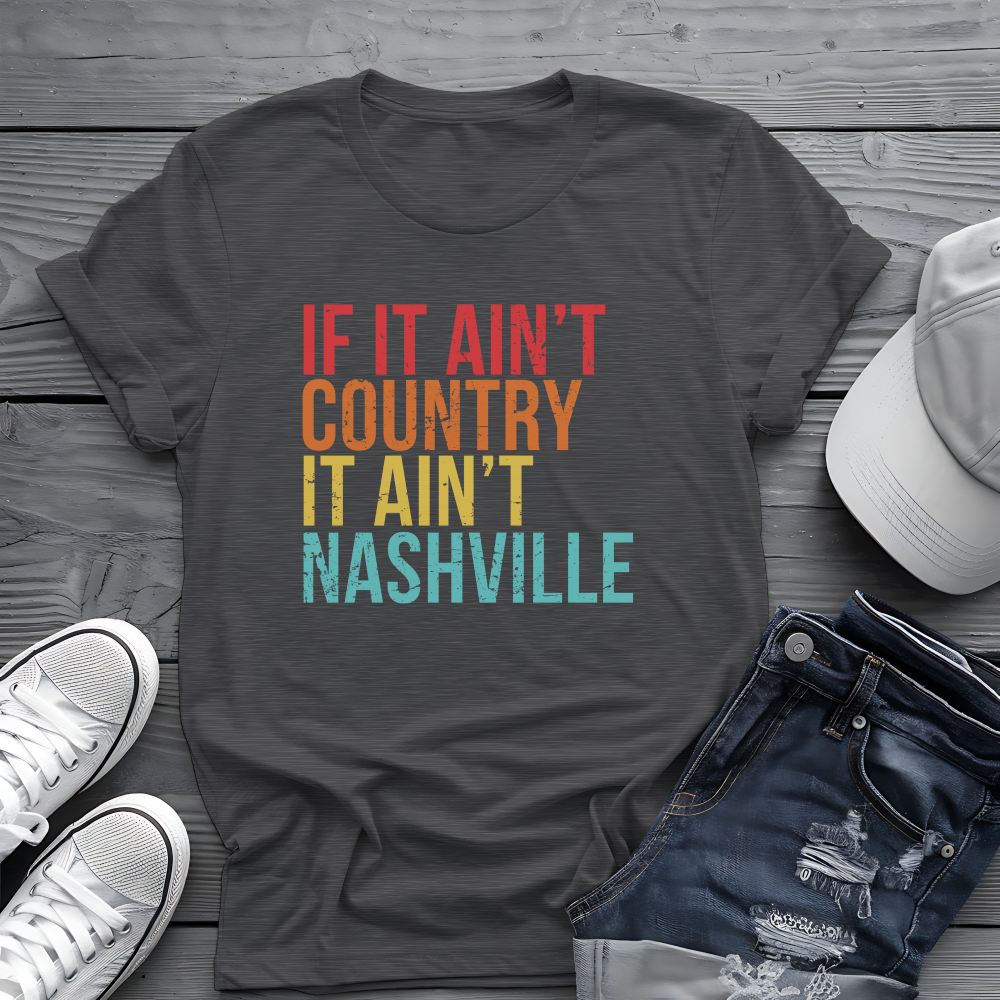Retro Nashville Tee 🎶 Funny Country Music Shirt