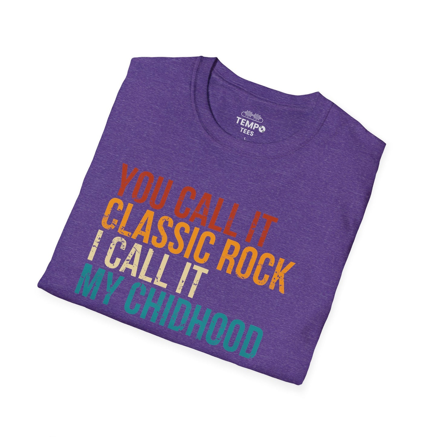 Classic Rock Childhood Tee 🎶 Funny Retro Music Shirt