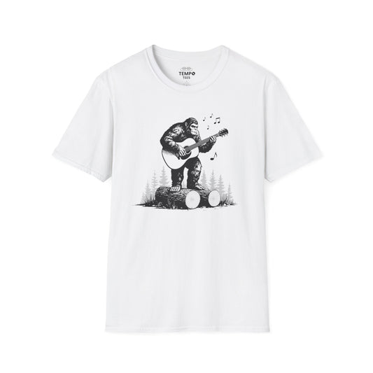 Sasquatch Guitar Tee 🎸 Funny Bigfoot Music Shirt