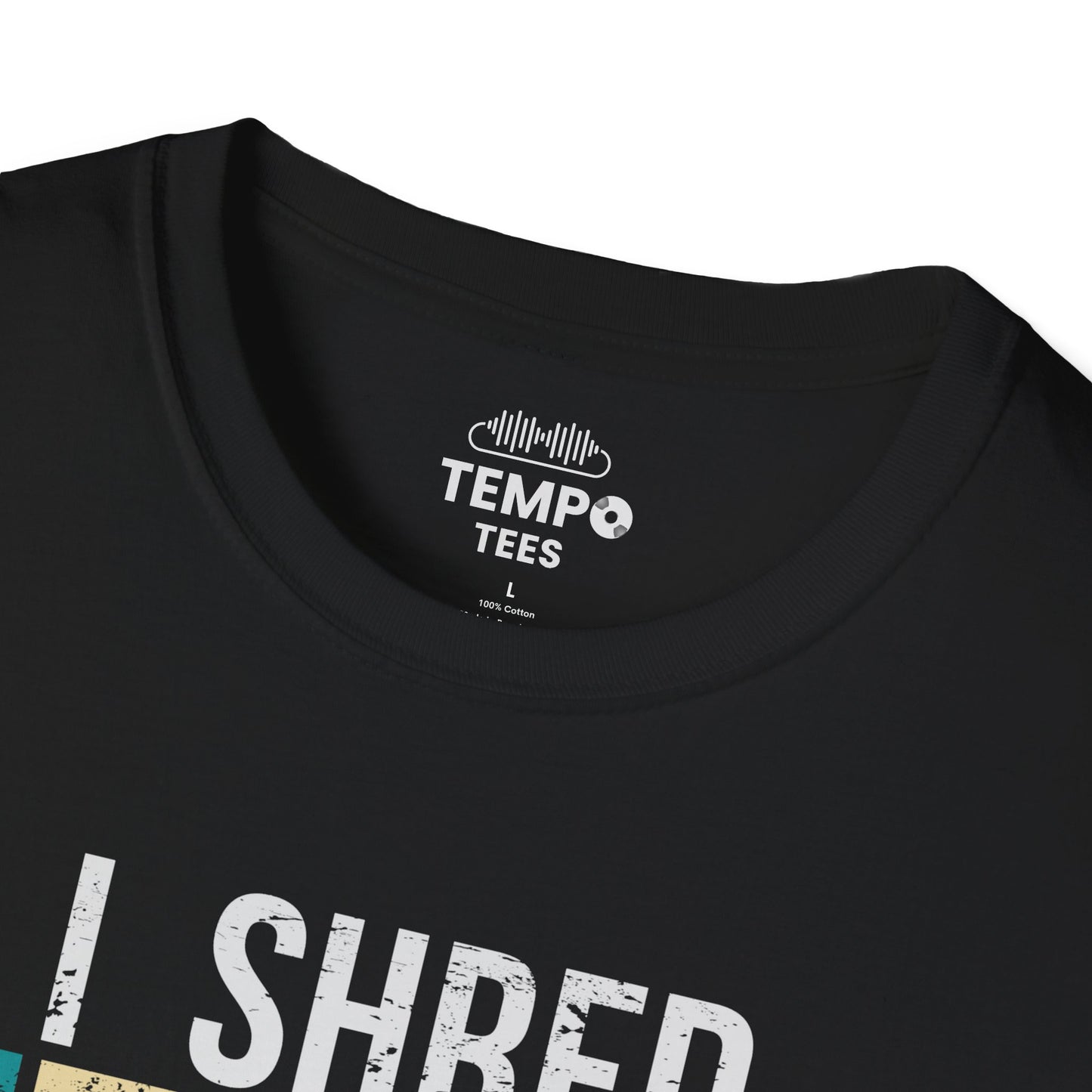 I Shred Therefore I Am T-Shirt 🎸 Retro Guitar Philosophy Shirt