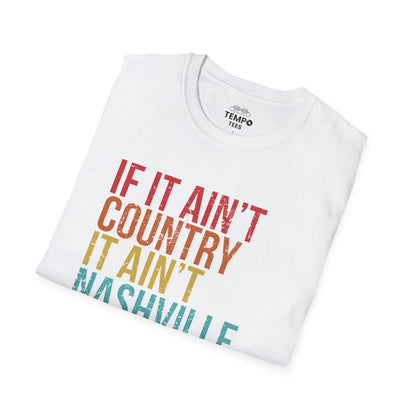 Retro Nashville Tee 🎶 Funny Country Music Shirt