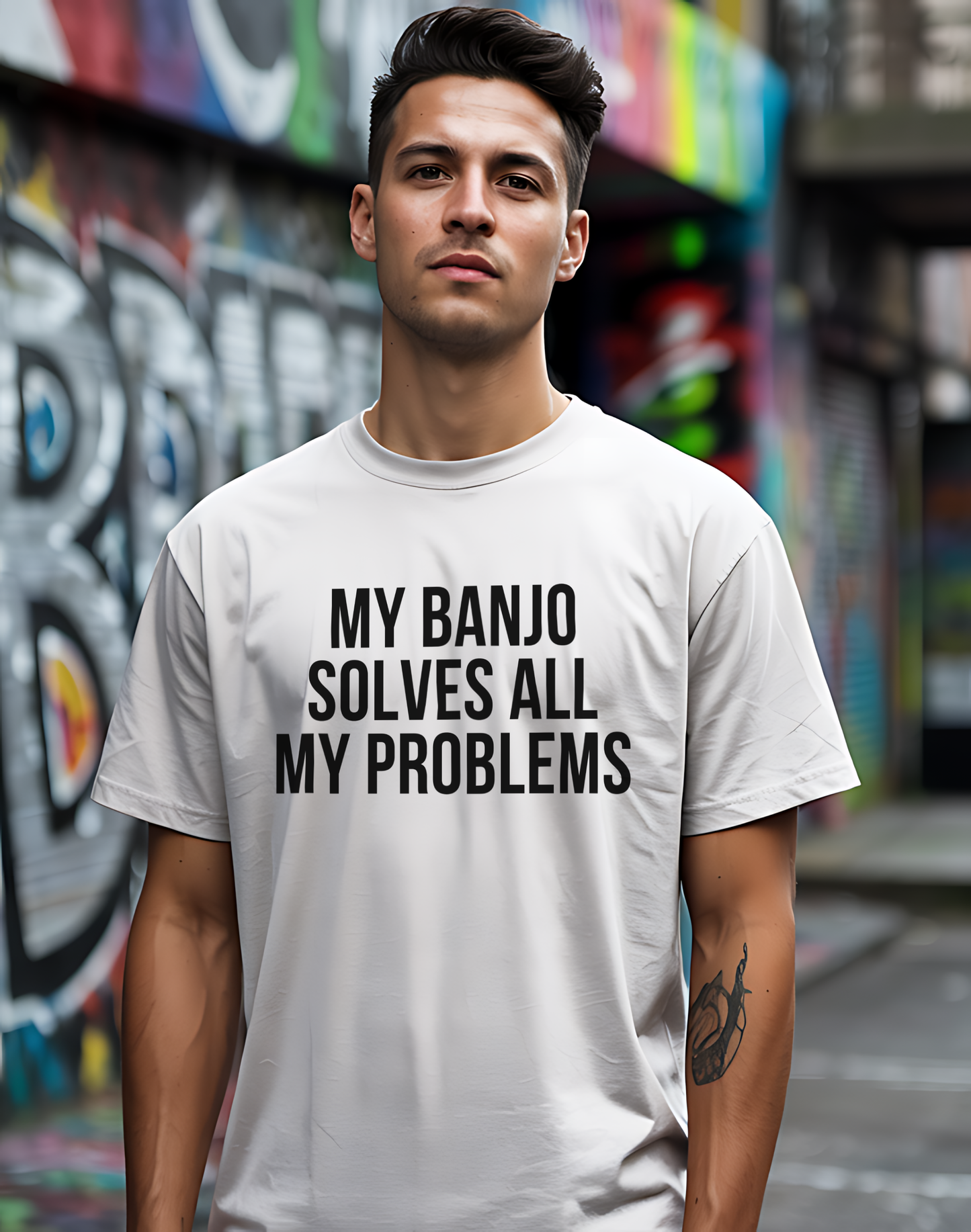 Banjo Problem Solver Tee 🎸 Funny Banjo Player Shirt