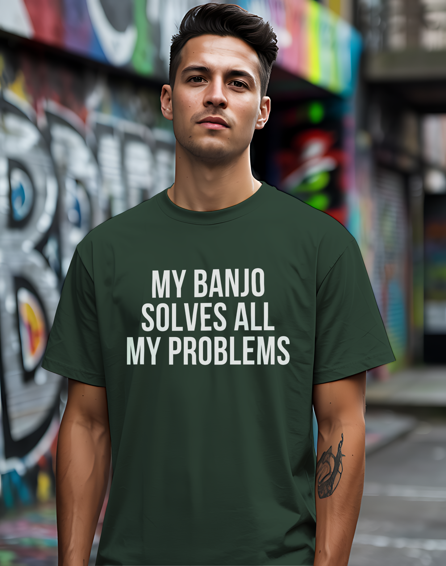 Banjo Problem Solver Tee 🎸 Funny Banjo Player Shirt
