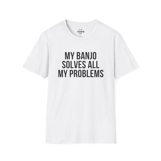 Banjo Problem Solver Tee 🎸 Funny Banjo Player Shirt