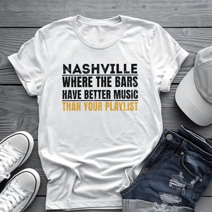 Nashville Live Music Tee 🎶 Funny Music City Shirt