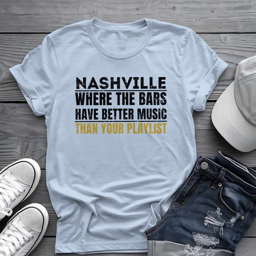 Nashville Live Music Tee 🎶 Funny Music City Shirt