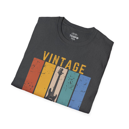 Vintage Is My Brand Tee 🎸 Retro Bass Guitar Shirt - Vintage Style Gift