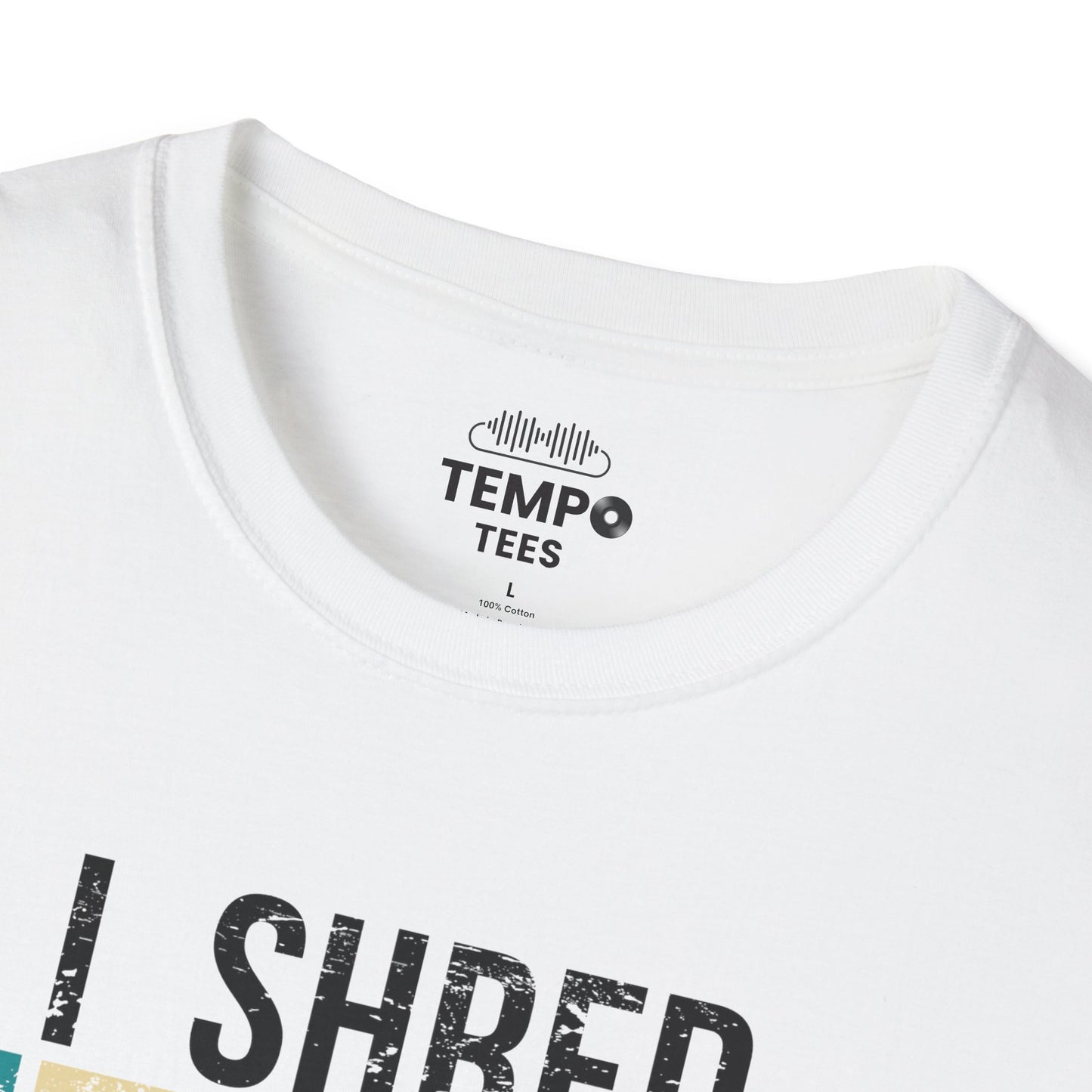 I Shred Therefore I Am T-Shirt 🎸 Retro Guitar Philosophy Shirt