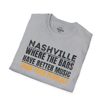 Nashville Live Music Tee 🎶 Funny Music City Shirt