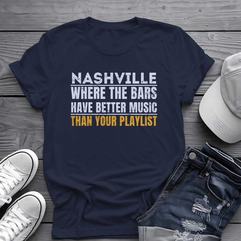 Nashville Live Music Tee 🎶 Funny Music City Shirt