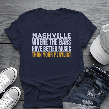 Nashville Live Music Tee 🎶 Funny Music City Shirt