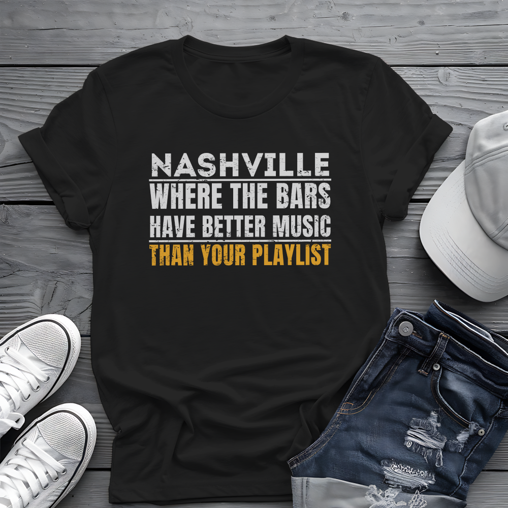 Nashville Live Music Tee 🎶 Funny Music City Shirt