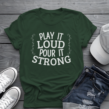 Play It Loud Tee 🎶 Drink Lover Shirt - Party Gift