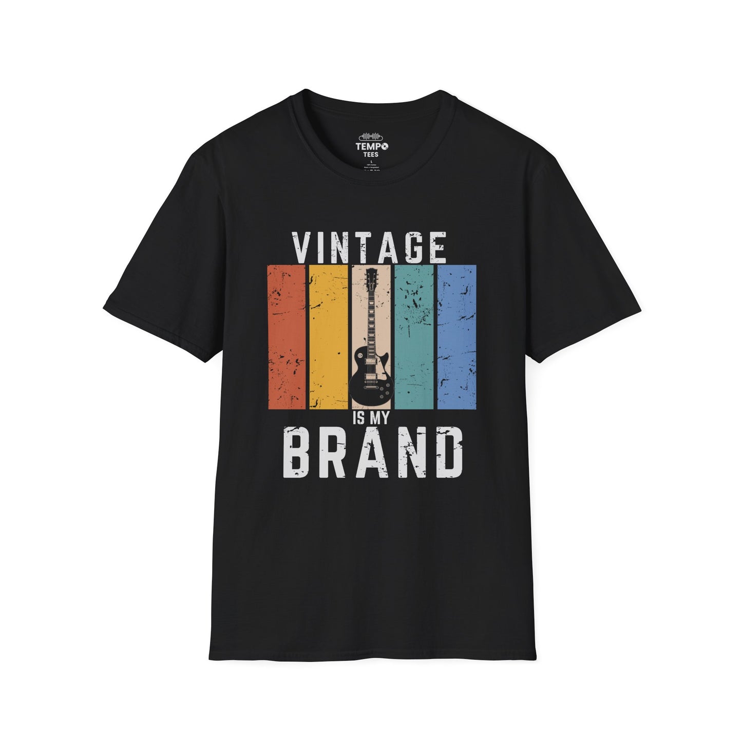 Vintage Is My Brand Tee 🎸 Retro Guitar Shirt - Vintage Style Gift