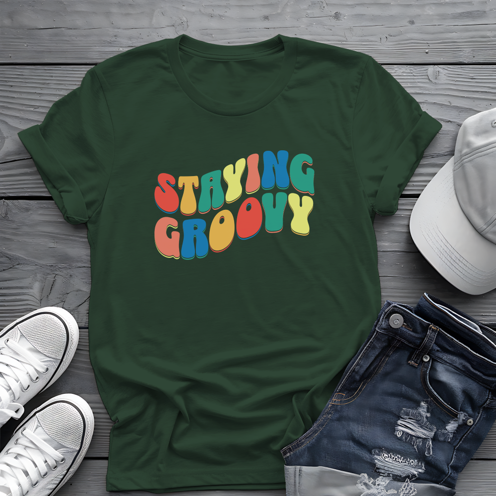 Staying Groovy Tee ✌️ Retro 70s Shirt