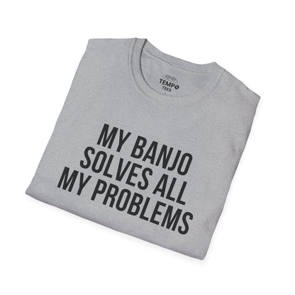 Banjo Problem Solver Tee 🎸 Funny Banjo Player Shirt