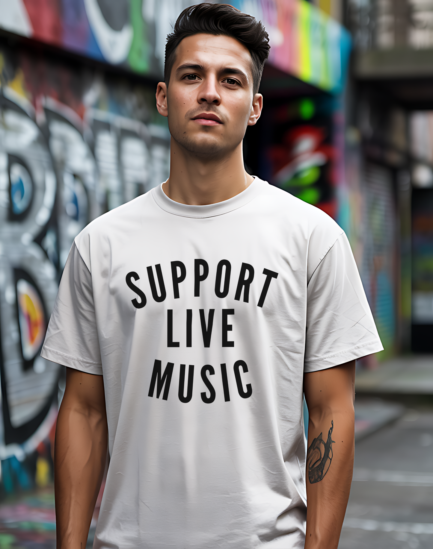 Support Live Music Tee 🎶 Concert Lover Shirt - Music Advocate Gift