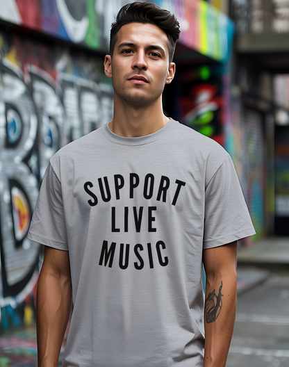 Support Live Music Tee 🎶 Concert Lover Shirt - Music Advocate Gift