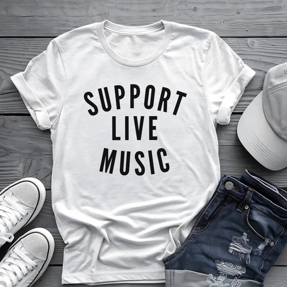Support Live Music Tee 🎶 Concert Lover Shirt - Music Advocate Gift
