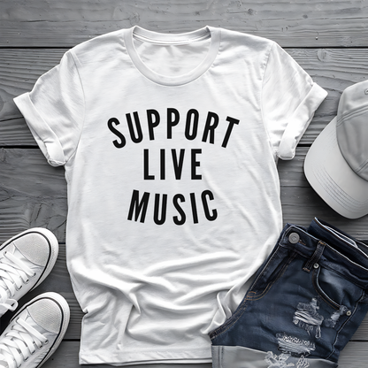 Support Live Music Tee 🎶 Concert Lover Shirt - Music Advocate Gift