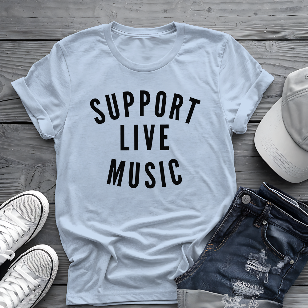 Support Live Music Tee 🎶 Concert Lover Shirt - Music Advocate Gift