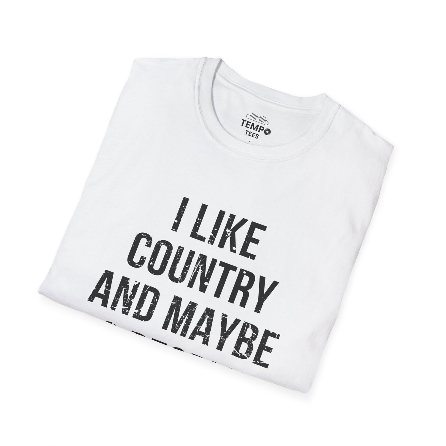 I Like Country and Maybe 3 People Tee 🤠 Bold Introvert Country Shirt - Distressed Design