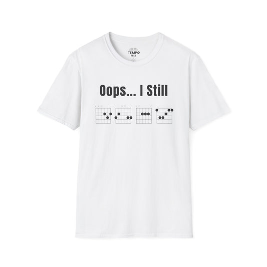 Oops... I Still DGAF Tee 🎸 Funny Chord Diagram Shirt - Musician Gift