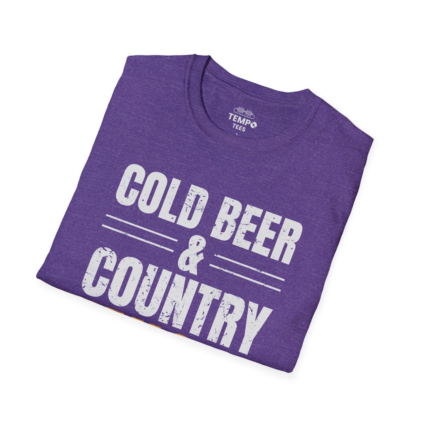 Cold Beer Country Tee 🍺🎶 Funny Country Music Shirt