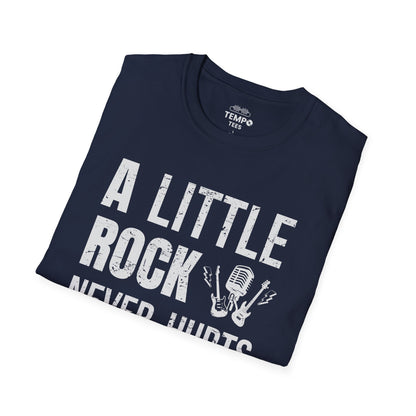 A Little Rock Tee 🎸 Funny Rock Music Shirt - Rocker Gift