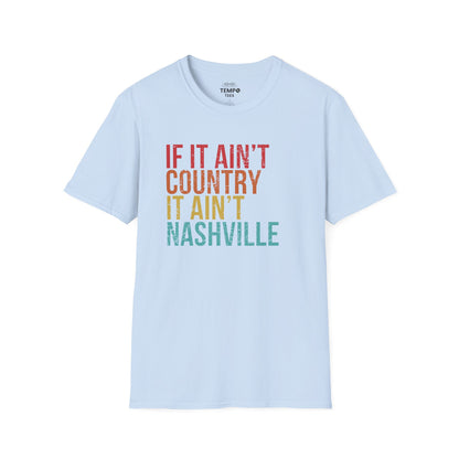 Retro Nashville Tee 🎶 Funny Country Music Shirt