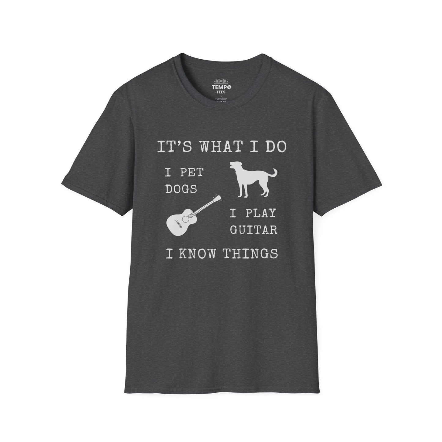 It's What I Do Tee 🐕🎸 Funny Dog & Guitar Shirt