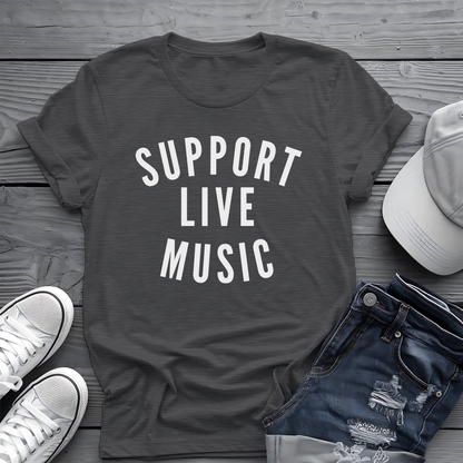 Support Live Music Tee 🎶 Concert Lover Shirt - Music Advocate Gift